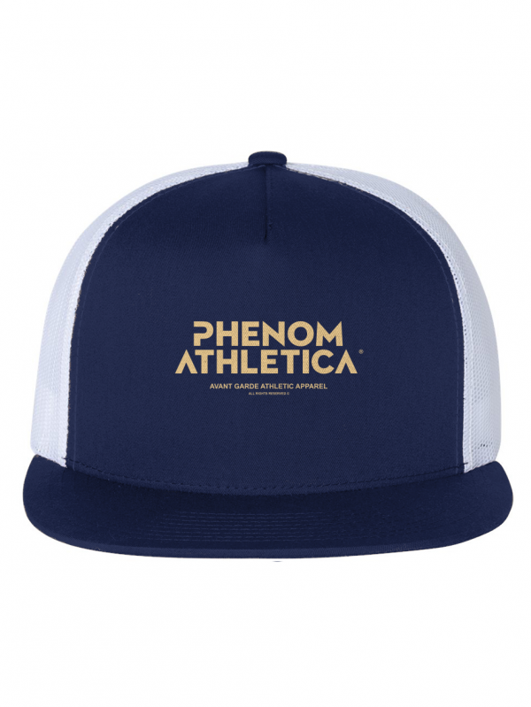 Phenom Athletica&#174; White Mesh Five-Panel Trucker Ca