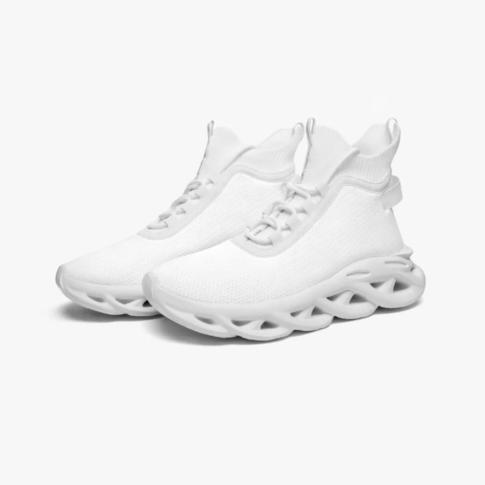 JetPrint - High-top Bounce Mesh Knit Sneakers - Image 2