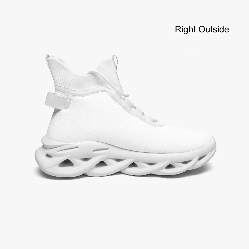 JetPrint - High-top Bounce Mesh Knit Sneakers - Image 5